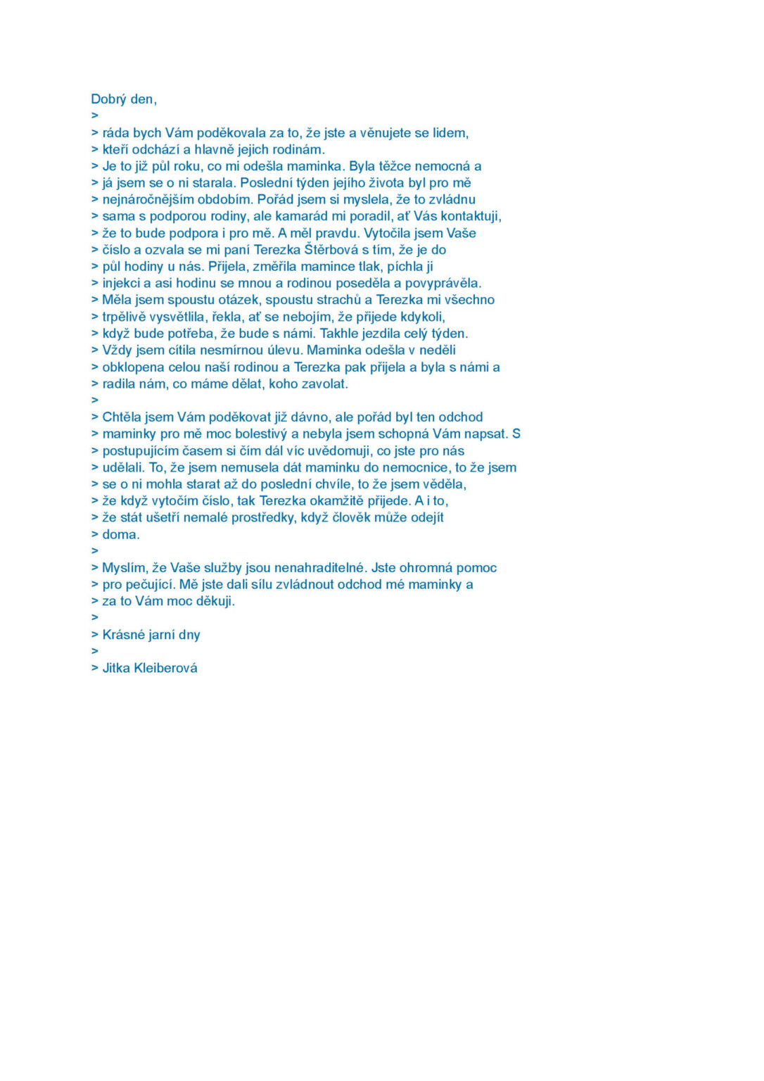 Reference – hospic-kolin.cz